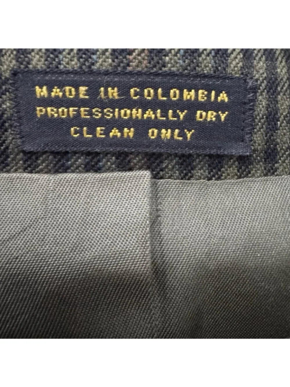 Robert Stock 43R Olive Check Sport Coat Blazer 2 Button Classic Jacket